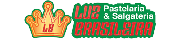 Logotipo da Pastelaria Luz Brasileira - Especialidade em Salgados